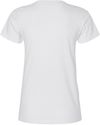 Am image of a Custom Gildan Softstyle Women's Midweight T Shirt in White!