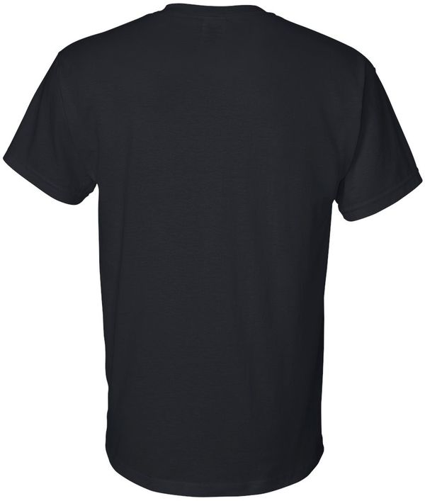 Am image of a Custom GILDAN Dryblend TShirt in Black!