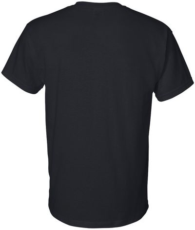 Am image of a Custom GILDAN Dryblend TShirt in Black!