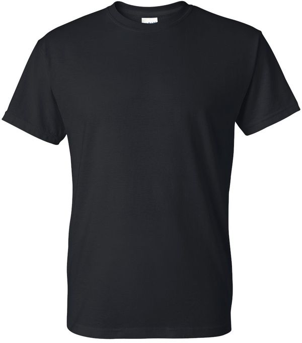 Am image of a Custom GILDAN Dryblend TShirt in Black!