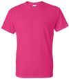 Am image of a Custom GILDAN Dryblend TShirt in Heliconia!