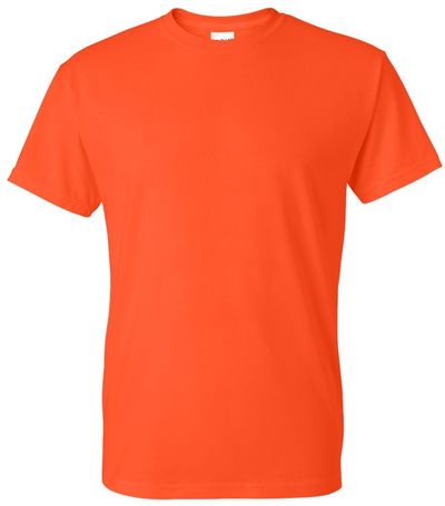 Am image of a Custom GILDAN Dryblend TShirt in Orange!
