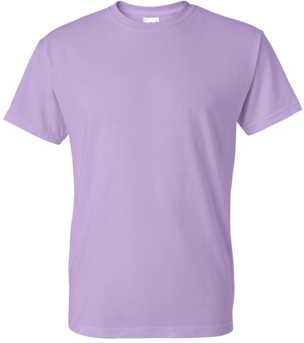 Am image of a Custom GILDAN Dryblend TShirt in Orchid!