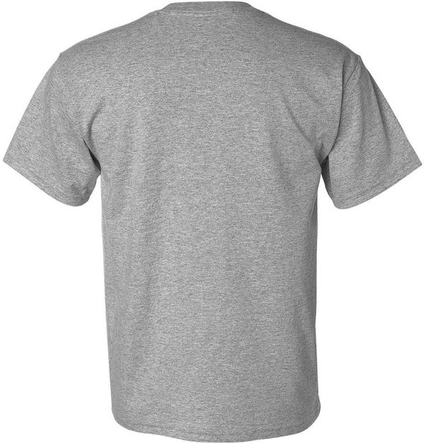 Am image of a Custom GILDAN Dryblend TShirt in Sport Grey!