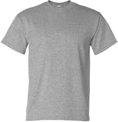 Am image of a Custom GILDAN Dryblend TShirt in Sport Grey!