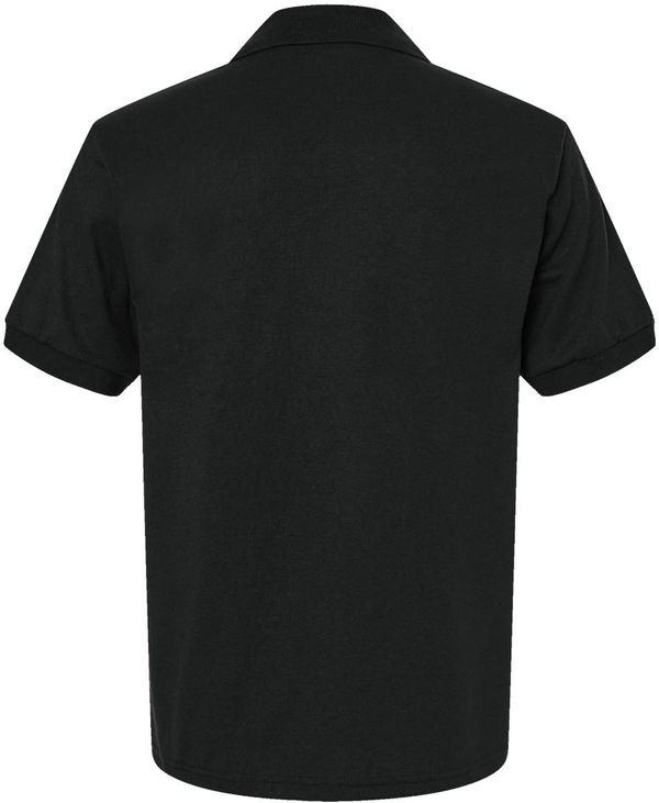 Am image of a Custom Gildan Dryblend Jersey Sport Shirt in Black!
