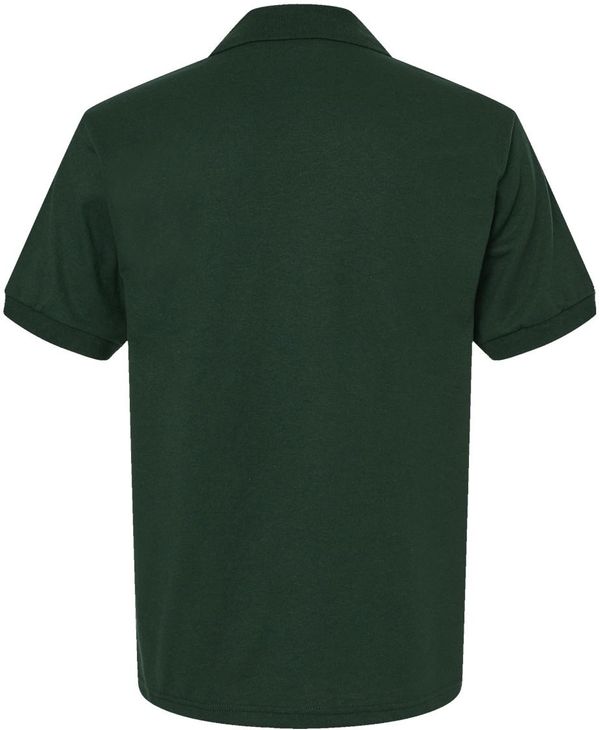 Am image of a Custom Gildan Dryblend Jersey Sport Shirt in Forest Green!