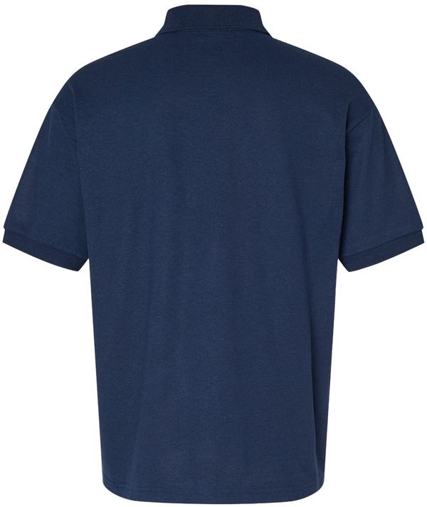 Am image of a Custom Gildan Dryblend Jersey Sport Shirt in Navy!