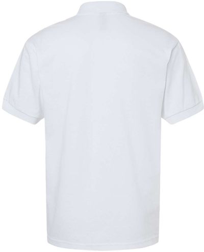 Am image of a Custom Gildan Dryblend Jersey Sport Shirt in White!