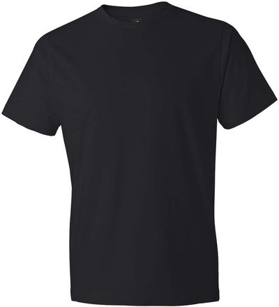Am image of a Custom Gildan Softstyle Lightweight TShirt in Black!