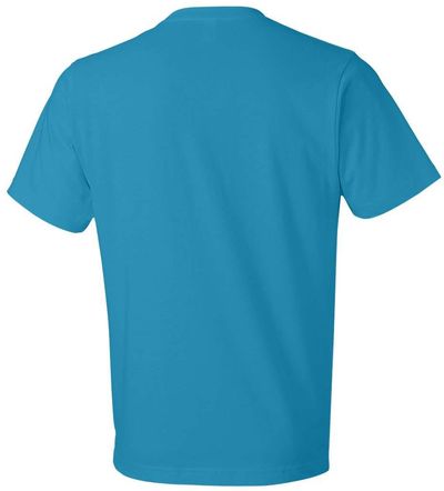 Am image of a Custom Gildan Softstyle Lightweight TShirt in Caribbean Blue!