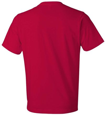 Am image of a Custom Gildan Softstyle Lightweight TShirt in True Red!