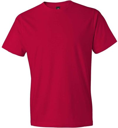 Am image of a Custom Gildan Softstyle Lightweight TShirt in True Red!
