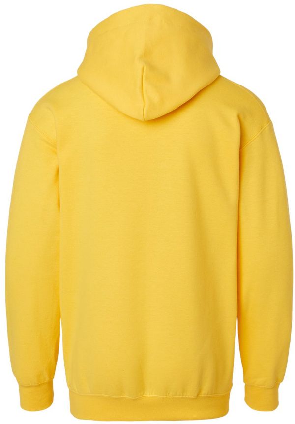 Am image of a Custom Gildan Softstyle Youth Midweight Hooded Sweatshirt in Daisy!