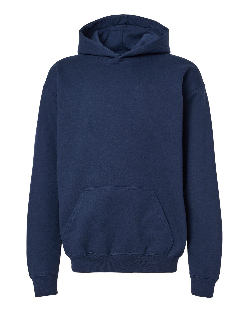 Gildan Softstyle Youth Midweight Hooded Sweatshirt in Navy
