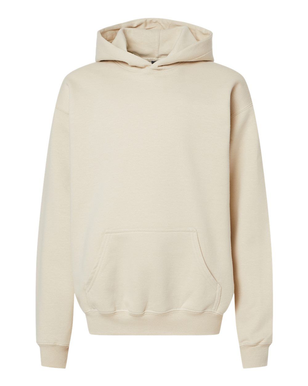 Gildan Softstyle Youth Midweight Hooded Sweatshirt in Sand