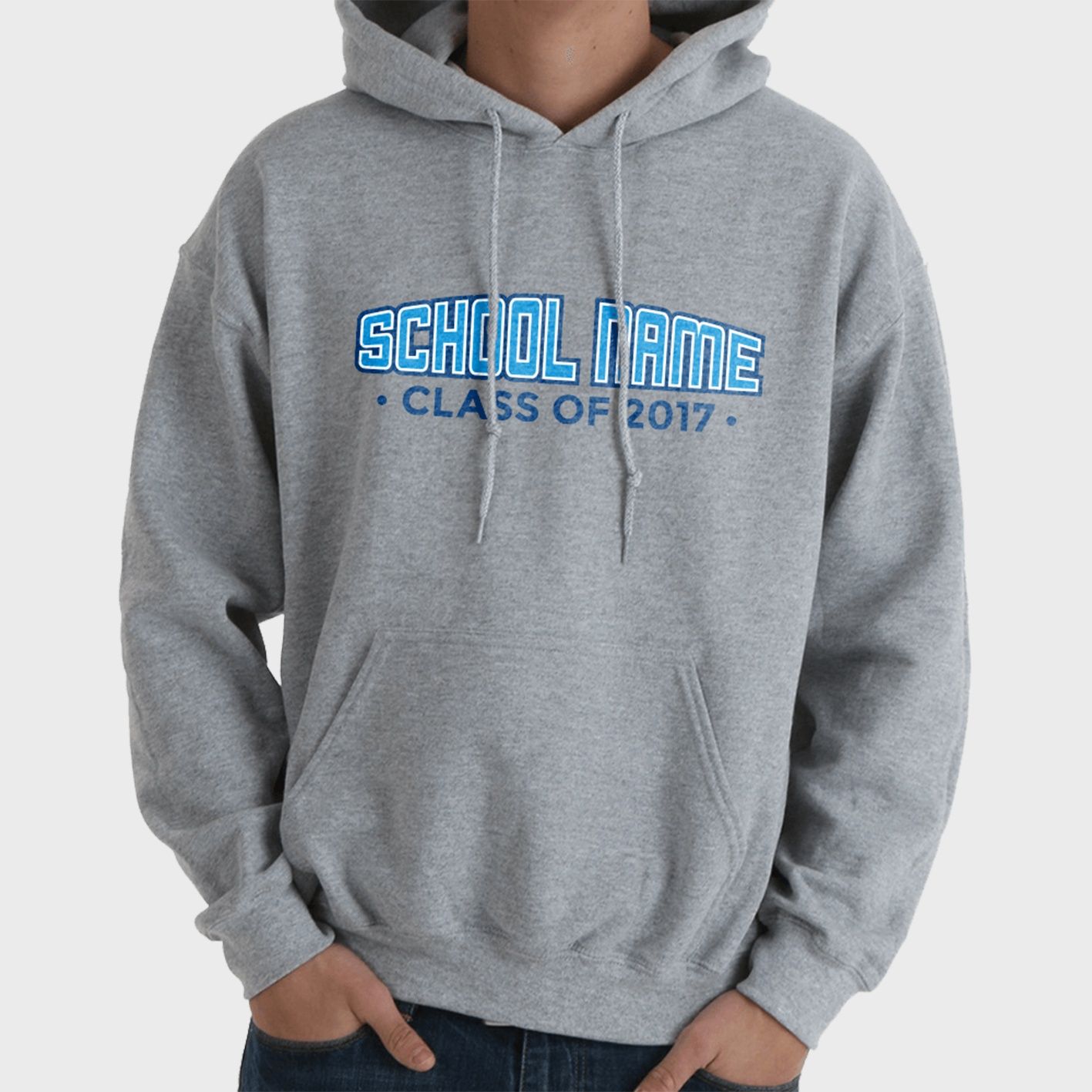 An image of custom grad hoodies that we can print!