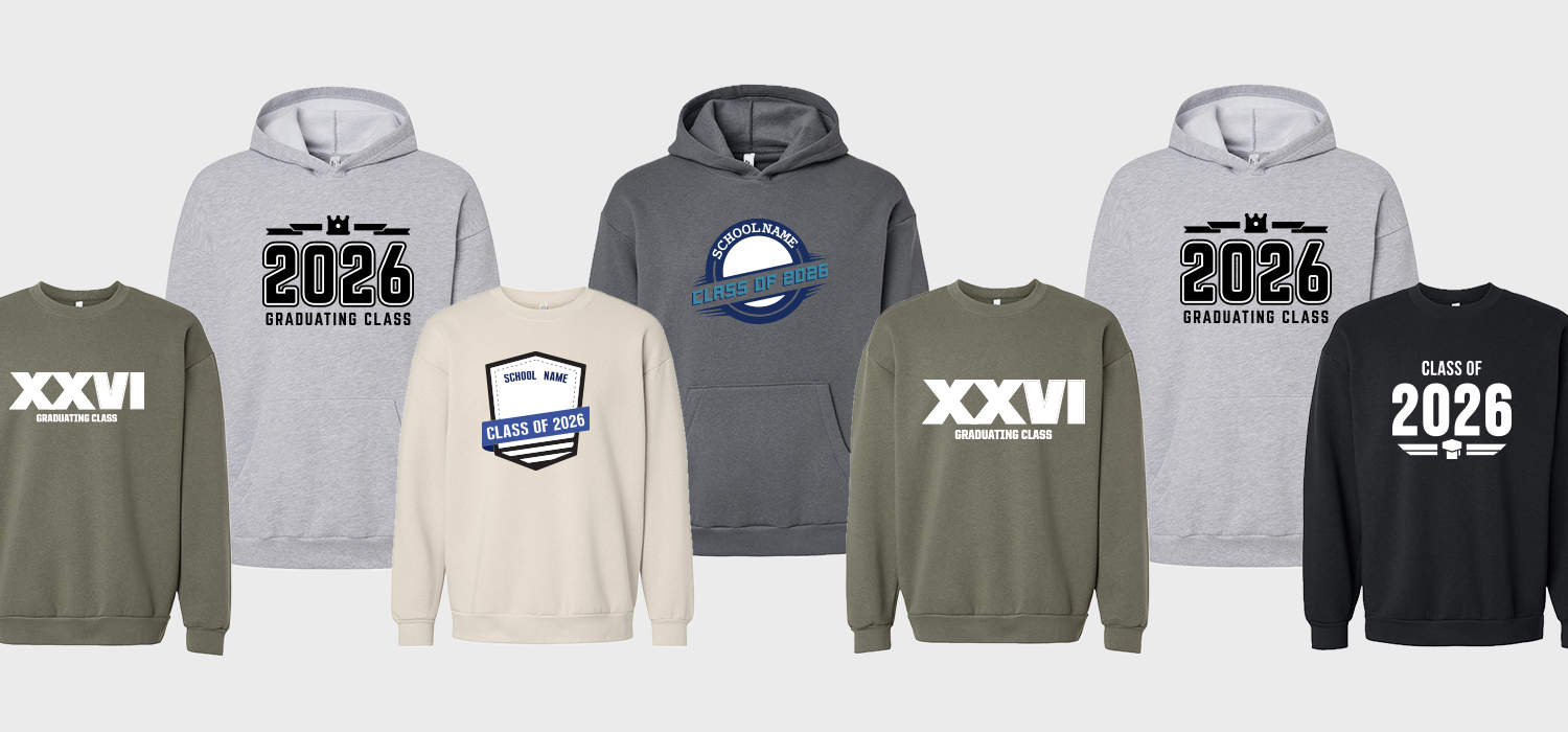 An image of Grad Hoodies that you can customize and order!