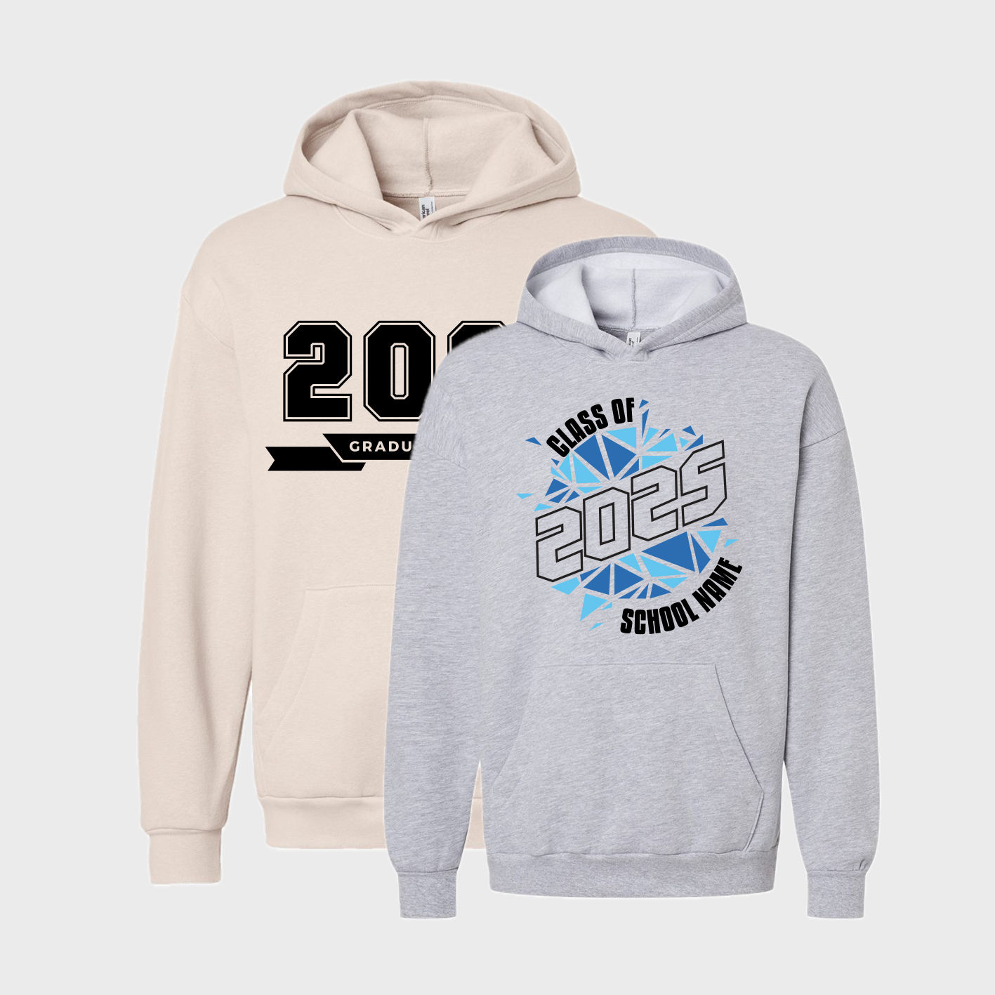 Create custom grad hoodies for your graduating class!