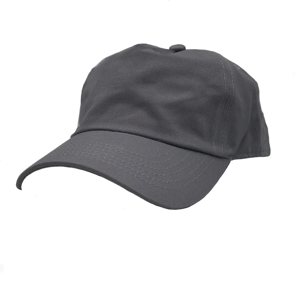 Nissi Panels Washed Cotton Dad Cap in Grey