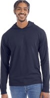 An image of a Custom Hanes ComfortWash Garment Dyed Jersey Hooded Long Sleeve TShirt!