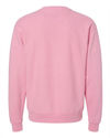 An image of a Custom Hanes ComfortWash Garment Dyed Unisex Crewneck Sweatshirt in Cotton Candy!