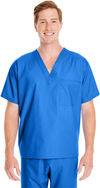 An image of a Custom Harriton Adult Restore 4.9 oz. Scrub Top!
