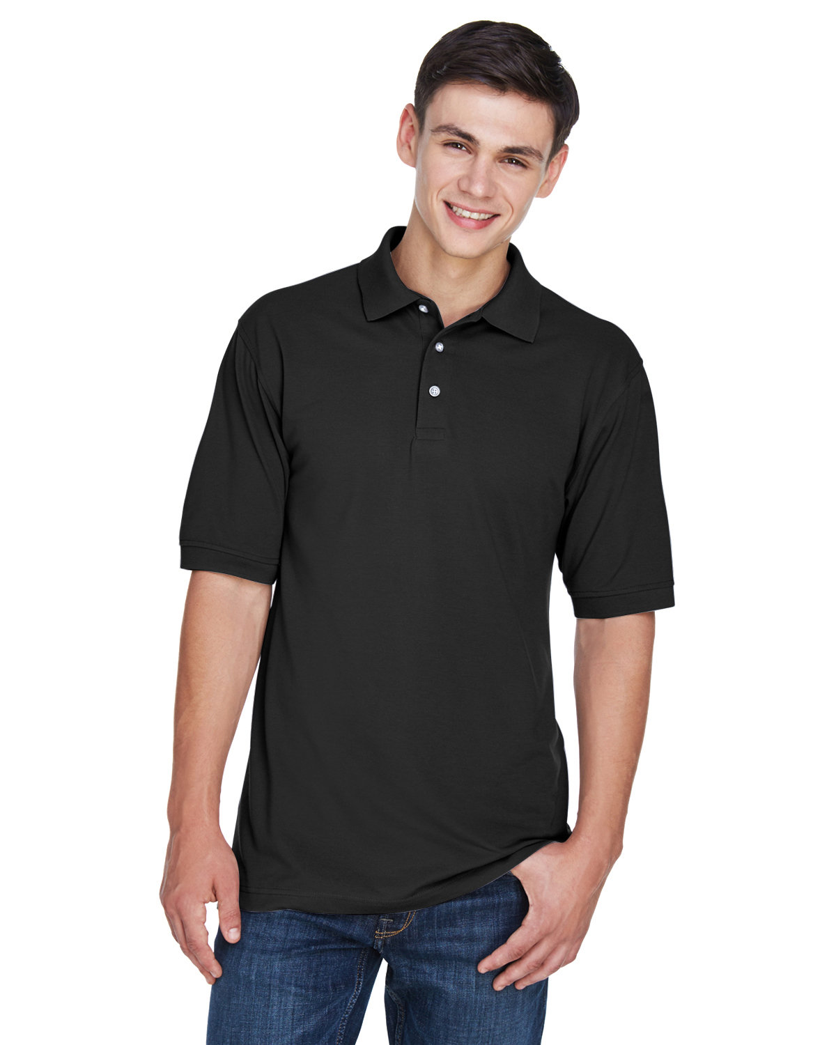 Harriton Men's 5.6 oz. Easy Blend™ Polo