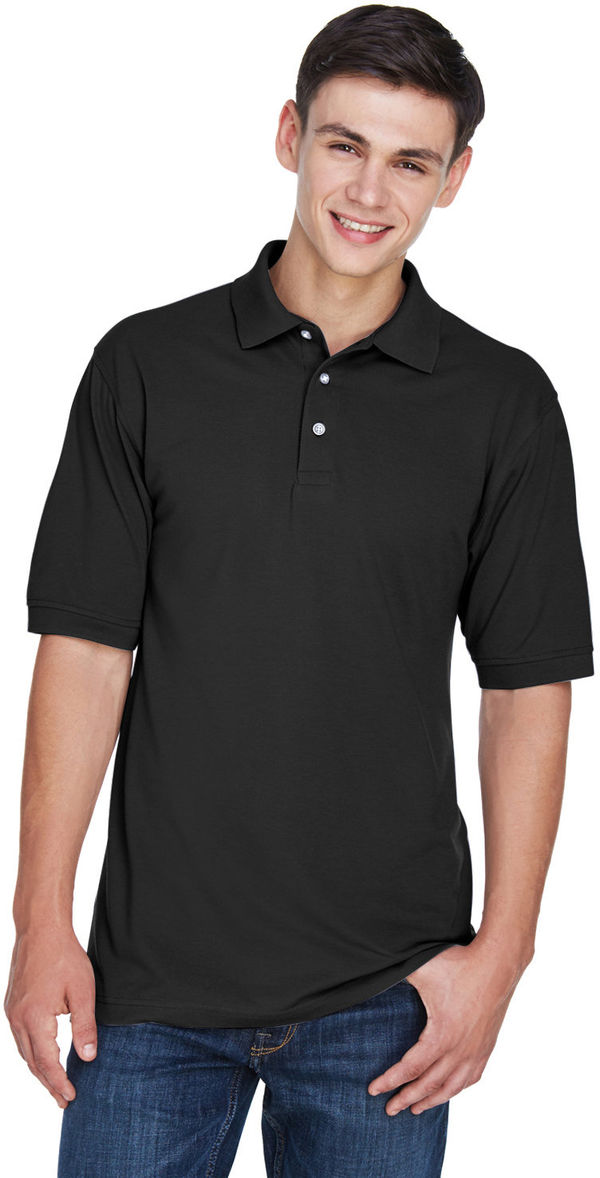 An image of a Custom Harriton Men's 5.6 oz. Easy Blend™ Polo!