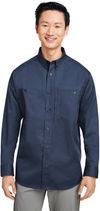 An image of a Custom Harriton Men's Advantage IL Long Sleeve Workshirt!