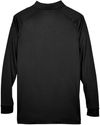 An image of a Custom Harriton Men's Advantage Snag Protection Plus Long Sleeve Tactical Polo in Black!