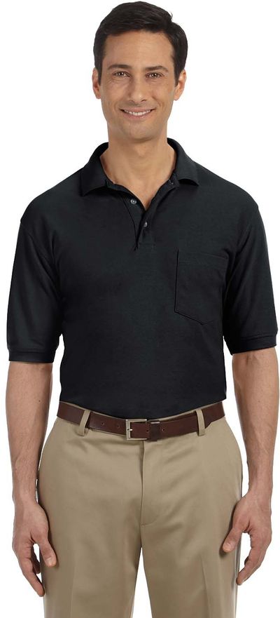 An image of a Custom Harriton Men's Easy Blend Polo with Pocket!
