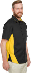 An image of a Custom Harriton Men's Flash IL Colorblock Short Sleeve Shirt!