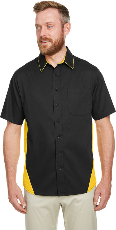 An image of a Custom Harriton Men's Flash IL Colorblock Short Sleeve Shirt!