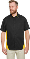 An image of a Custom Harriton Men's Flash IL Colorblock Short Sleeve Shirt!