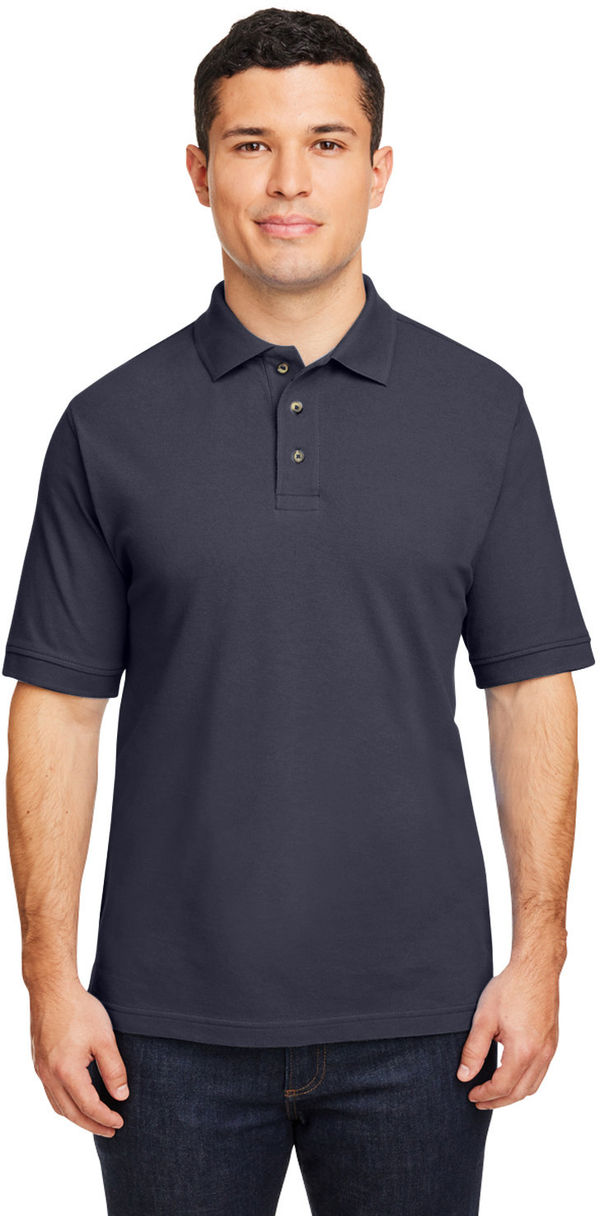 An image of a Custom Harriton Men's Ringspun Cotton Pique Short Sleeve Polo!