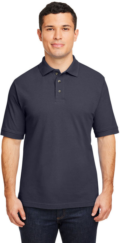 An image of a Custom Harriton Men's Ringspun Cotton Pique Short Sleeve Polo!