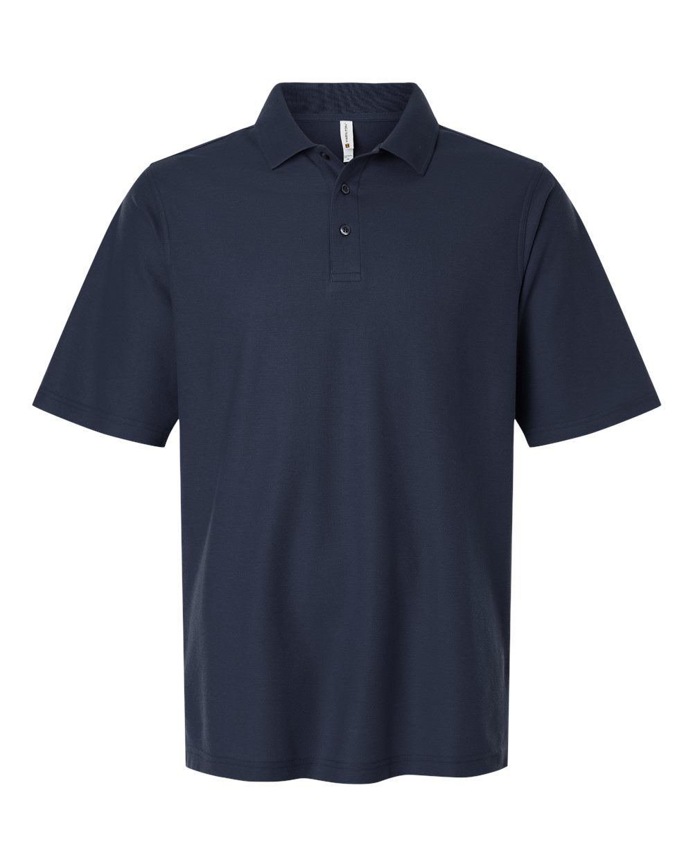 Harriton Mens Maverick CVC Pique Polo in Dark Navy