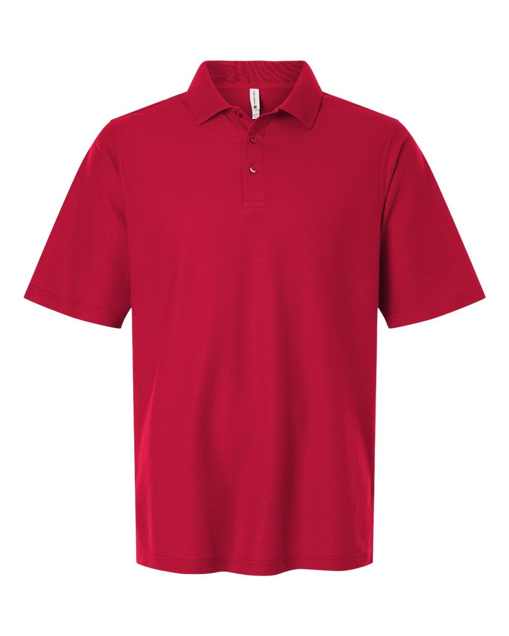 Harriton Mens Maverick CVC Pique Polo in Red