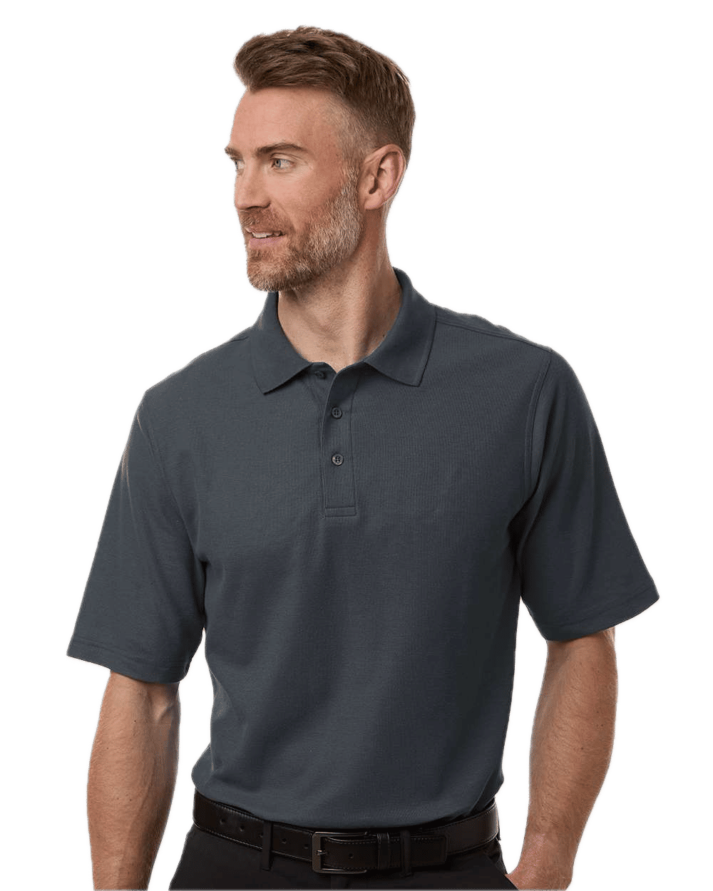 Harriton Mens Maverick CVC Pique Polo