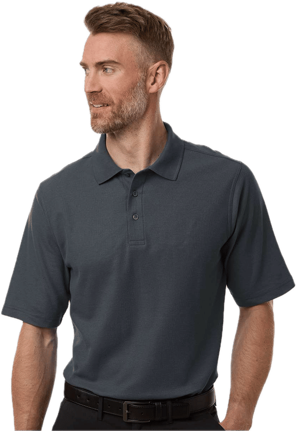 An image of a Custom Harriton Mens Maverick CVC Pique Polo!
