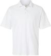 Am image of a Custom Harriton Mens Maverick CVC Pique Polo in White!