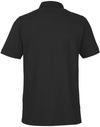 Am image of a Custom Harriton Mens Valiant Cotton Snag Protect Pocket Polo in Black!