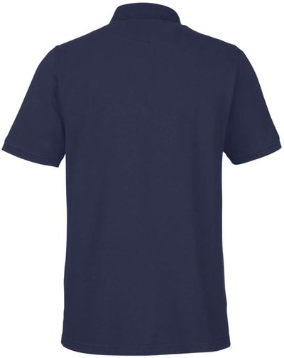 Am image of a Custom Harriton Mens Valiant Cotton Snag Protect Pocket Polo in Dark Navy!