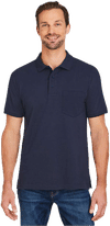 An image of a Custom Harriton Mens Valiant Cotton Snag Protect Pocket Polo!