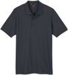 Am image of a Custom Harriton Mens Valiant Cotton Snag Protect Polo in Dark Charcoal!