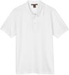 Am image of a Custom Harriton Mens Valiant Cotton Snag Protect Polo in White!