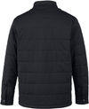 Am image of a Custom Harriton Unisex Guardian Soft Shell Chore Coat in Black!