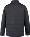 Am image of a Custom Harriton Unisex Guardian Soft Shell Chore Coat in Dark Charcoal!