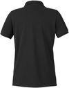 Am image of a Custom Harriton Womens Valiant Cotton Snag Protect Polo in Black!
